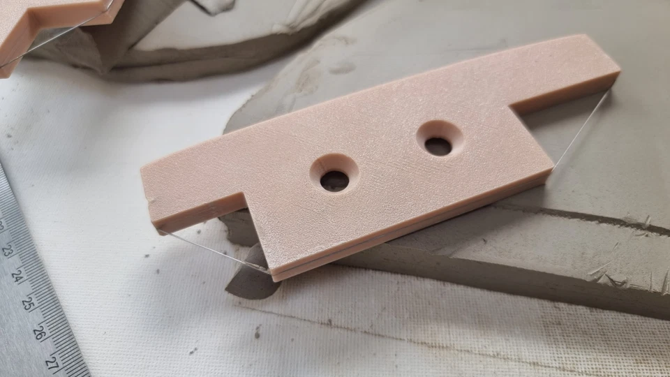 METTAUK Pro Wire Bevel Cutter Clay Trimming Tool for Pottery Ceramics (45-30-60) UK Made