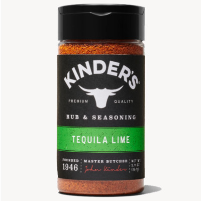 Kinder's Tequila Lime Seasoning for Grilling, 5.9 oz