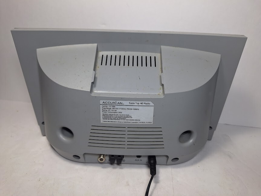 Accurian Table Top HD Radio Stereo Clock Date Am/FM eBay