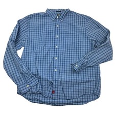 Abercrombie and Fitch Muscle Fit Button Up Long Sleeve Plaid Shirt Men's Large