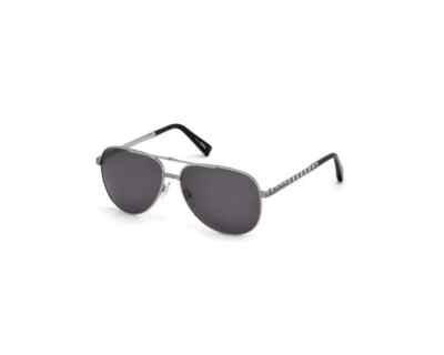 Ermenegildo Zegna EZ0027 12A Silver Aviator Metal Sunglasses Frame 60-14-145