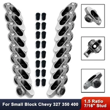 For Chevy SBC 283 327 350 400 7/16" 1.5 Ratio Stainless Steel Roller Rocker Arms