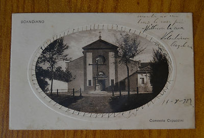 AK SCANDIANO KAPUZINERKLOSTER 1927 NUMISMATISCHE REISE SUBALPINA