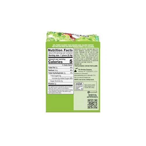 Rompehielos Cubitos de Hielo Cereza Lima Goma de Mascar Sin Azúcar Paquete de 40 Foto 3 de 4