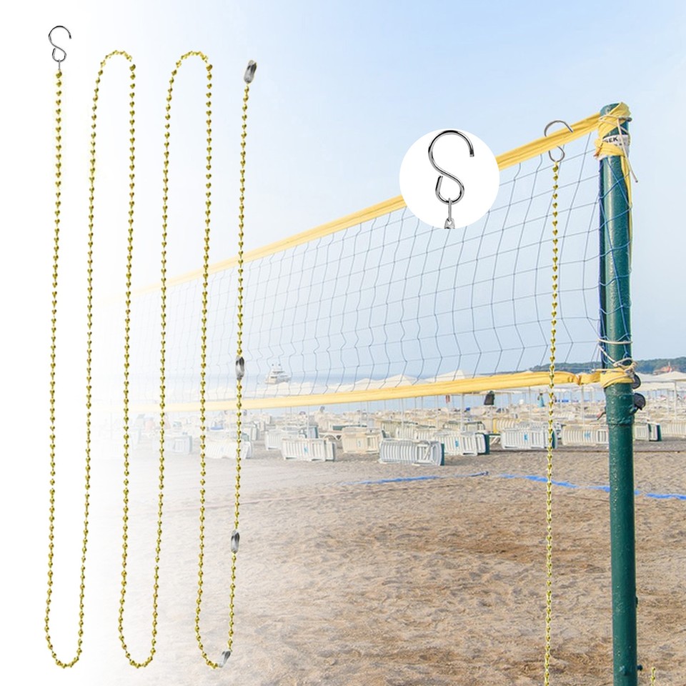 2pcs Height Chains with Hooks Measuring Volleyball Referee Equipment