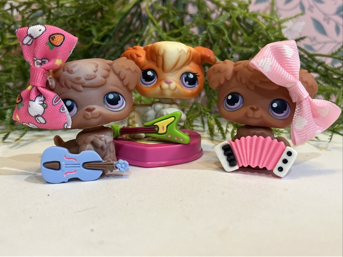 Littlest Pet Shop 37 38 39 Lps Authentic Poodle Puppies Dog