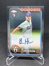 2024 Topps Chrome Baseball Bryan Hudson RC Auto - Dodgers RA-BHU 72124