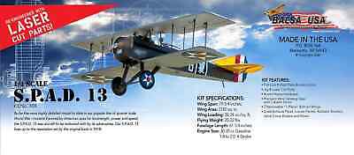 Balsa USA 1/4 Scale S.P.A.D. 13 Remote Control Balsa Wood Airplane