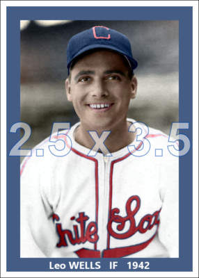 Leo Wells - 1942 Chicago White Sox - choose a style - colorized print
