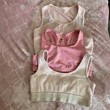 Girls Justice Lot Of Pink Sports Bras Size 28
