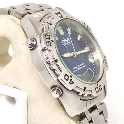 Lorus Sports V071-X014 Ana-Digi Men's Watch Stainless Steel
