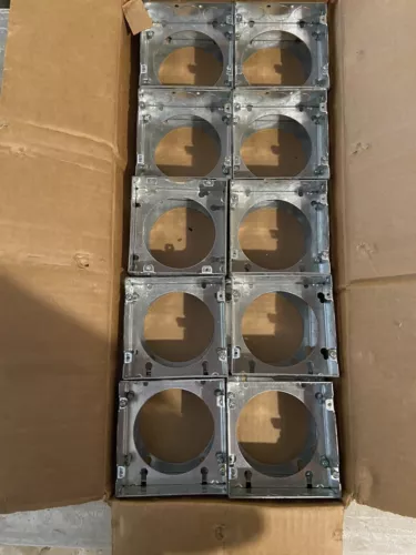 Box Of  (20) Steel City # 73151 4"11/16 Square Extension 1/2 3/4 Knockout