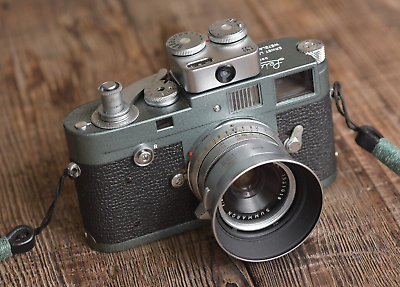 LEICA M2 HAMMERTONE GREY REPAINT WITH SILVER PARTS (BODY+ LEICA M2 HAMMERTONE GREY REPAINT WITH SILVER PARTS (BODY+