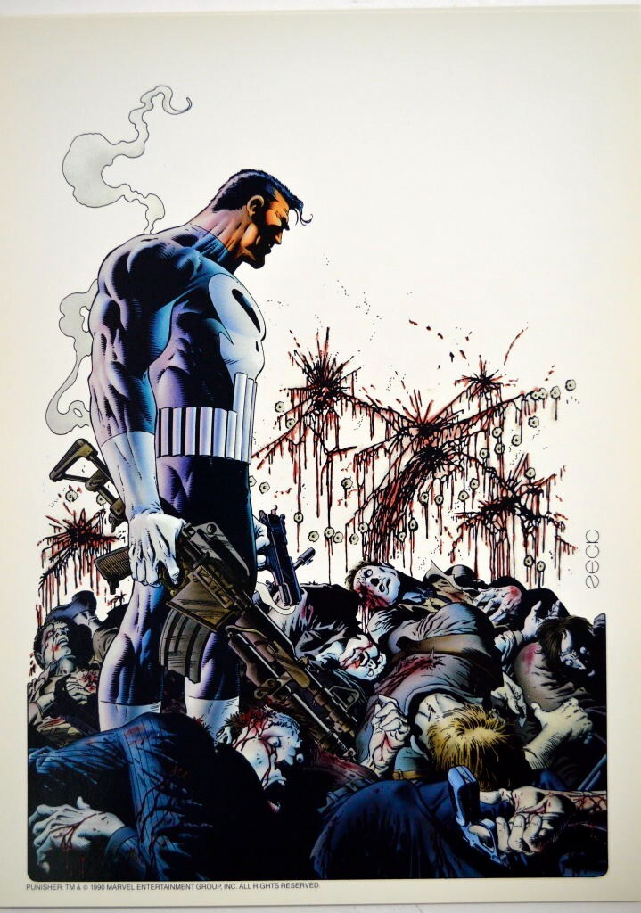 絵画 PUNISHER Punisher Fan Art Resin Statue Pro Painted 1/6 Scale - Made