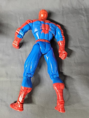 Spiderman Marvel 1995 Toy Biz 10" Vintage Deluxe Action Figure DmG Leg - Picture 2 of 3