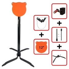 AR500 Steel Target Stand System -12" Gong +2x4 Stand Mount Kit,Height Adjustable
