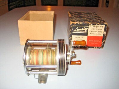 ラングレーモデル310 Vintage Langley Streamlite Model 310 Level Winding Casting Reel