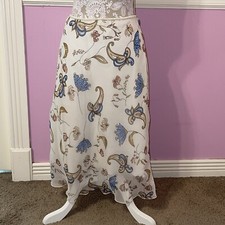 Vintage 90s y2k fairy maxi skirt fairycore cottage renaissance paisley floral