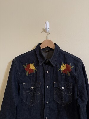 F*ラ様 RRL EMBROIDERED DENIM WESTERN SHIRT F*ラ様 RRL EMBROIDERED DENIM WESTERN SHIRT