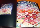 RARE Traditional JAPAN QUILT book fabric japanese kimono vintage antique #0315