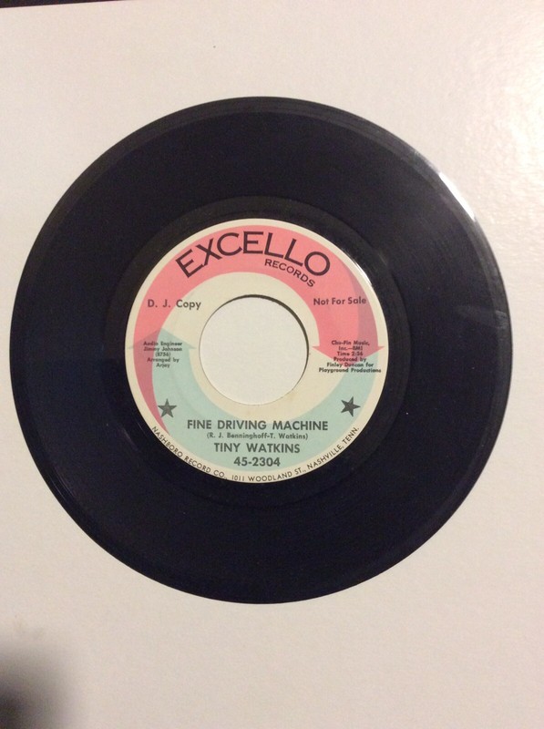 Tiny Watkins on Excello "Fine Driving Machine"  Excellent Deep Soul