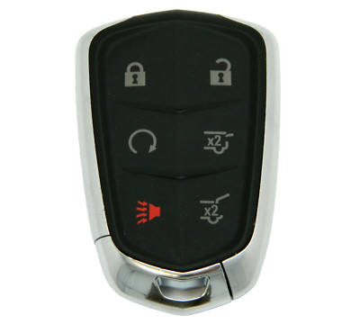 NEW OEM 2015-2020 CADILLAC ESCALADE 6 BUTTON REMOTE START SMART KEY FOB 13544036