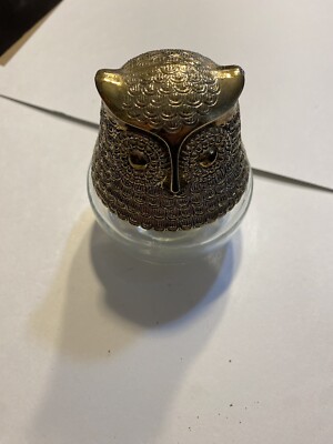Vintage Avon Owl Perfume Bottle Raining Violets Cologne Gelee