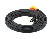 Monoprice MNP-6161 10Ft. 22AWG S-Video / 3.5mm Stereo to RCA Cable - Lot of 24
