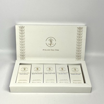 Atelier des Ors White Discovery Set of 5 x 2.5ml Samples Eau De Parfum sprays