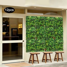 12Pcs Grass Wall Panels, Greenery Backdrop Wall Panels, Artificial Grass Panels