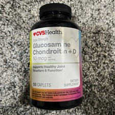 CVS Health Glucosamine Chondroitin  D3 Caplets, 100 caplets 06/25 