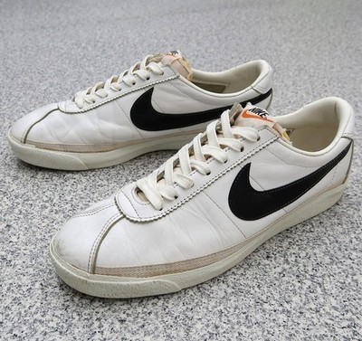 Nike Bruin Leather White x Black Made in Japan 70s