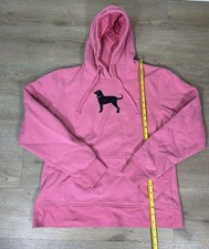 The Black Dog Pink Pullover Hoodie Dog Logo Size Large