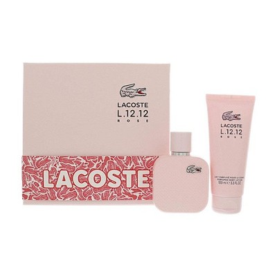Lacoste L.12.12 Rose by Lacoste 1.7 Oz Eau De Parfum Gift Set for Women