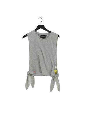 Nerzrosa Damen Top L Silber Viskose mit Elasthan, Nylon Basic