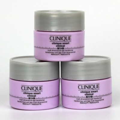 3 x Clinique Smart Clinical MD Multi-Dimensional Age Transformer Resculpt 0.5oz