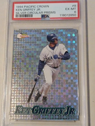 1994 Pacific Crown Ken Griffey Jr. Silver Prism PSA 6