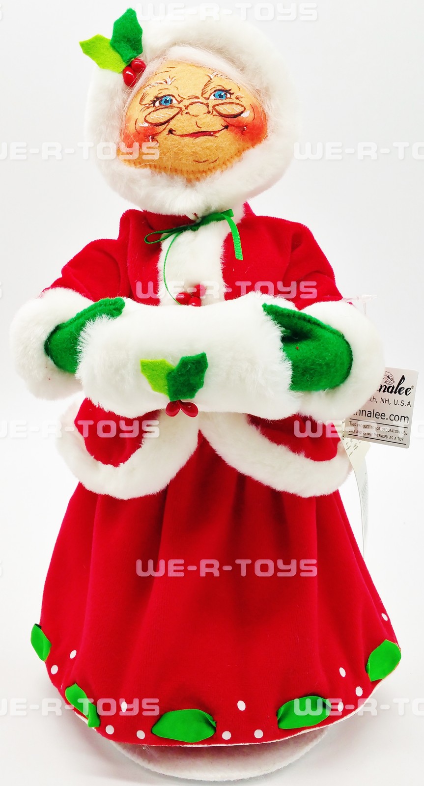 Annalee Mobilitee Dolls 2009 Mrs Holly Berry 13"" Wired Doll No 401509 MINT