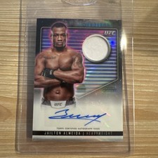 2024 Topps Midnight UFC Jailton Almeida Relic Auto Moon Beam Parallel SP