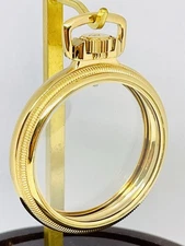 Size 16S CWCCo, USA Display Clear Back, Mainliner, Gold Plated Pocket Watch Case