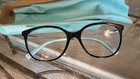 Tiffany & Co. Black Blue Eyeglasses Glasses Case Cloth Silver Accents Set — photo 2