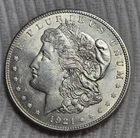 1921 P Morgan Silver Dollar Estimated Uncirculated 62.  A0730