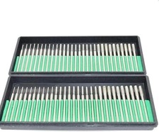 60 Pcs Diamond Drill Bits, 1Mm 2Mm 3Mm Mix Set Jewelry Drill Bits for Jewelry, S