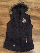 HV Polo Damen Steppweste Damen Navy Fellkrage...