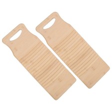 2 Pcs Planche À Laver En Bambou Les Mains De Lavage Des Chaussettes Linge