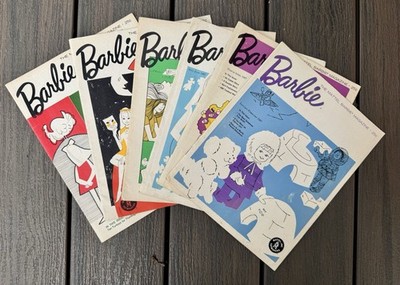 Vtg 1967 Mattel BARBIE MAGAZINE Lot FULL RUN All Six Issues From 1967
