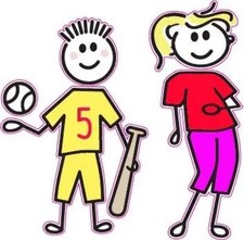 Colored Build A Stick Family - Kids Decal