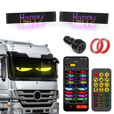 2PCS Flexible LED Matrix Pixel Panel USB 5V LED Car Sign bluetooth App Control