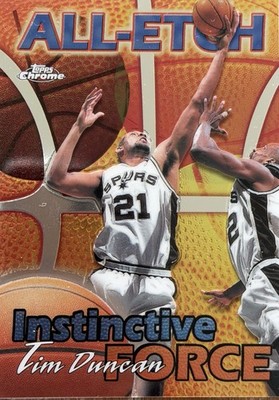 1999-00 Topps Chrome All-Etch TIM DUNCAN San Antonio Spurs