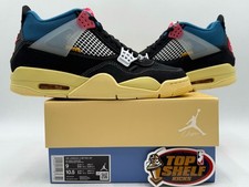 DS New Nike Air Jordan 4 Retro x Union LA Mid Off Noir Black Size 9 OG